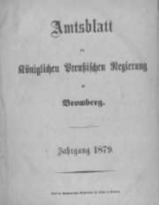 Amtsblatt der Königlichen Preussischen Regierung zu Bromberg. 1879.01.03 No.1