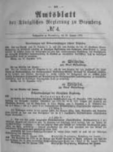 Amtsblatt der Königlichen Preussischen Regierung zu Bromberg. 1879.01.24 No.4