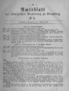 Amtsblatt der Königlichen Preussischen Regierung zu Bromberg. 1879.02.07 No.6