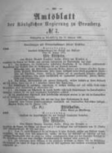 Amtsblatt der K&ouml;niglichen Preussischen Regierung zu Bromberg. 1879.02.14 No.7