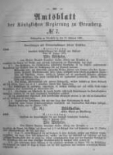 Amtsblatt der Königlichen Preussischen Regierung zu Bromberg. 1879.02.14 No.7