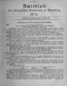 Amtsblatt der K&ouml;niglichen Preussischen Regierung zu Bromberg. 1879.03.14 No.11
