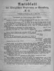 Amtsblatt der Königlichen Preussischen Regierung zu Bromberg. 1879.04.11 No.15