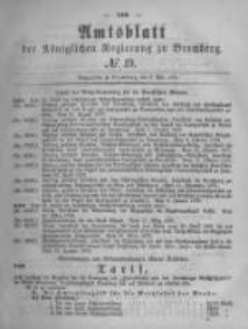 Amtsblatt der K&ouml;niglichen Preussischen Regierung zu Bromberg. 1879.05.09 No.19