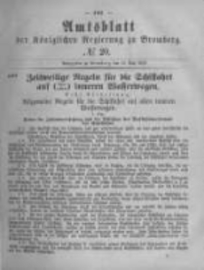 Amtsblatt der K&ouml;niglichen Preussischen Regierung zu Bromberg. 1879.05.16 No.20