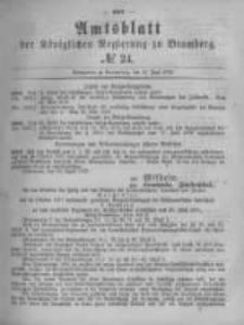 Amtsblatt der Königlichen Preussischen Regierung zu Bromberg. 1879.06.13 No.24