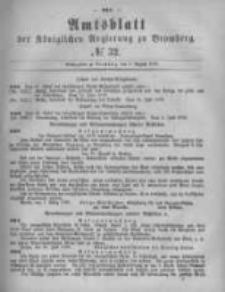 Amtsblatt der Königlichen Preussischen Regierung zu Bromberg. 1879.08.08 No.32