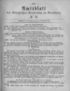 Amtsblatt der K&ouml;niglichen Preussischen Regierung zu Bromberg. 1879.09.12 No.37