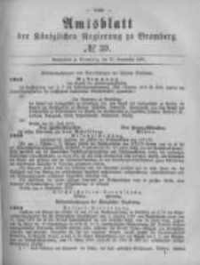 Amtsblatt der K&ouml;niglichen Preussischen Regierung zu Bromberg. 1879.09.26 No.39