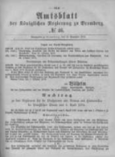Amtsblatt der K&ouml;niglichen Preussischen Regierung zu Bromberg. 1879.11.14 No.46