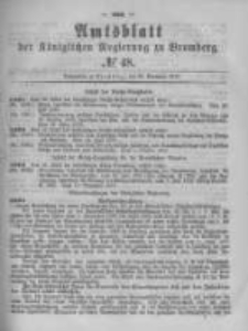 Amtsblatt der Königlichen Preussischen Regierung zu Bromberg. 1879.11.28 No.48