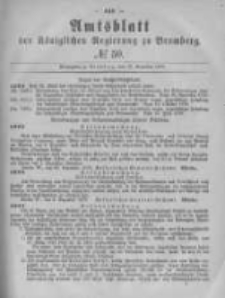 Amtsblatt der K&ouml;niglichen Preussischen Regierung zu Bromberg. 1879.12.12 No.50