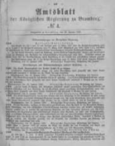 Amtsblatt der K&ouml;niglichen Preussischen Regierung zu Bromberg. 1880.01.23 No.4