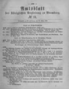 Amtsblatt der K&ouml;niglichen Preussischen Regierung zu Bromberg. 1880.03.26 No.13