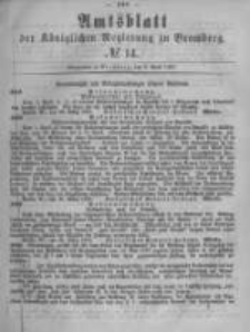 Amtsblatt der Königlichen Preussischen Regierung zu Bromberg. 1880.04.02 No.14