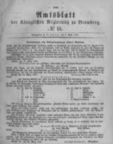 Amtsblatt der K&ouml;niglichen Preussischen Regierung zu Bromberg. 1880.04.09 No.15