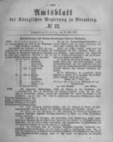 Amtsblatt der K&ouml;niglichen Preussischen Regierung zu Bromberg. 1880.05.28 No.22