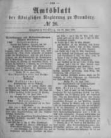 Amtsblatt der Königlichen Preussischen Regierung zu Bromberg. 1880.06.25 No.26