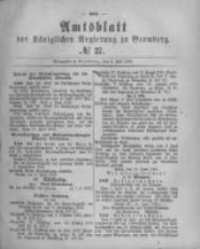 Amtsblatt der Königlichen Preussischen Regierung zu Bromberg. 1880.07.02 No.27