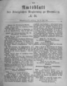 Amtsblatt der K&ouml;niglichen Preussischen Regierung zu Bromberg. 1880.07.30 No.31