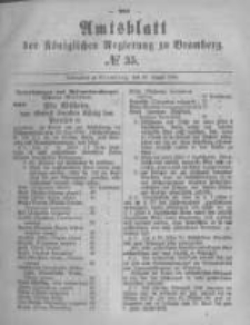 Amtsblatt der Königlichen Preussischen Regierung zu Bromberg. 1880.08.27 No.35