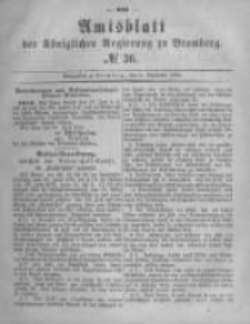 Amtsblatt der Königlichen Preussischen Regierung zu Bromberg. 1880.09.03 No.36