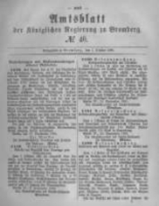 Amtsblatt der K&ouml;niglichen Preussischen Regierung zu Bromberg. 1880.10.01 No.40
