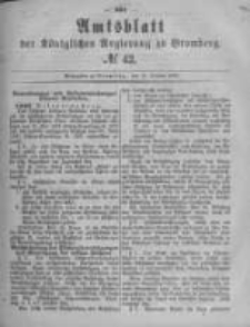 Amtsblatt der K&ouml;niglichen Preussischen Regierung zu Bromberg. 1880.10.15 No.42