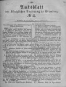 Amtsblatt der Königlichen Preussischen Regierung zu Bromberg. 1880.10.15 No.42