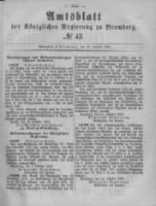 Amtsblatt der K&ouml;niglichen Preussischen Regierung zu Bromberg. 1880.10.22 No.43