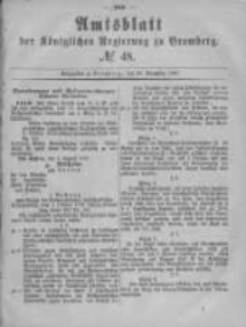 Amtsblatt der K&ouml;niglichen Preussischen Regierung zu Bromberg. 1880.11.26 No.48