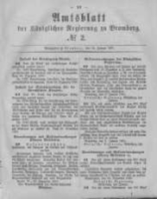 Amtsblatt der Königlichen Preussischen Regierung zu Bromberg. 1881.01.14 No.2
