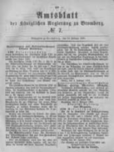 Amtsblatt der Königlichen Preussischen Regierung zu Bromberg. 1881.02.18 No.7