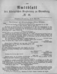 Amtsblatt der K&ouml;niglichen Preussischen Regierung zu Bromberg. 1881.04.22 No.16