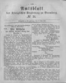 Amtsblatt der Königlichen Preussischen Regierung zu Bromberg. 1881.05.27 No.21
