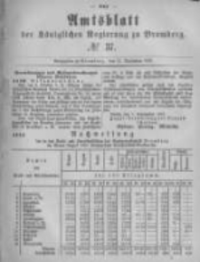 Amtsblatt der Königlichen Preussischen Regierung zu Bromberg. 1881.09.16 No.37