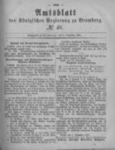 Amtsblatt der Königlichen Preussischen Regierung zu Bromberg. 1881.12.09 No.49