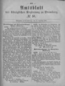 Amtsblatt der Königlichen Preussischen Regierung zu Bromberg. 1881.12.16 No.50