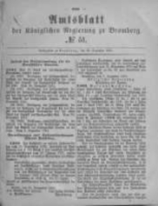 Amtsblatt der K&ouml;niglichen Preussischen Regierung zu Bromberg. 1881.12.23 No.51