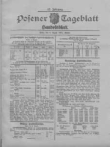 Posener Tageblatt. Handelsblatt 1908.08.06 Jg.47