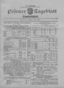 Posener Tageblatt. Handelsblatt 1908.09.02 Jg.47