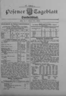 Posener Tageblatt. Handelsblatt 1908.10.08 Jg.47
