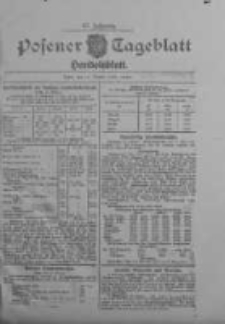 Posener Tageblatt. Handelsblatt 1908.10.13 Jg.47