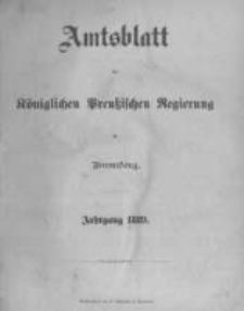 Amtsblatt der Königlichen Preussischen Regierung zu Bromberg. 1889.01.04 No.1