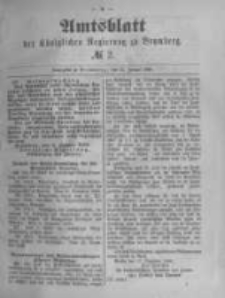 Amtsblatt der Königlichen Preussischen Regierung zu Bromberg. 1889.01.11 No.2