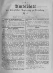 Amtsblatt der Königlichen Preussischen Regierung zu Bromberg. 1889.01.25 No.4