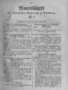 Amtsblatt der Königlichen Preussischen Regierung zu Bromberg. 1889.03.01 No.9