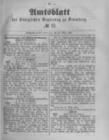 Amtsblatt der Königlichen Preussischen Regierung zu Bromberg. 1889.03.29 No.13