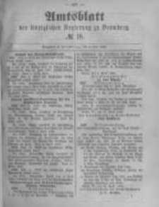 Amtsblatt der Königlichen Preussischen Regierung zu Bromberg. 1889.05.03 No.18