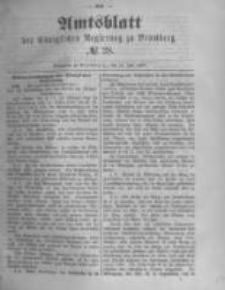 Amtsblatt der Königlichen Preussischen Regierung zu Bromberg. 1889.07.12 No.28